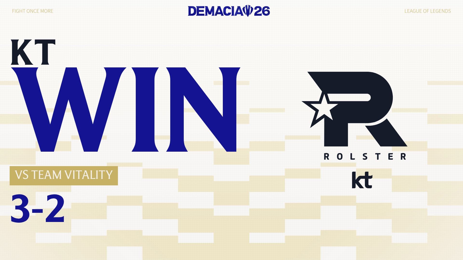 KT Rolster defeat Vitality in five games to reach Demacia Cup semifinals